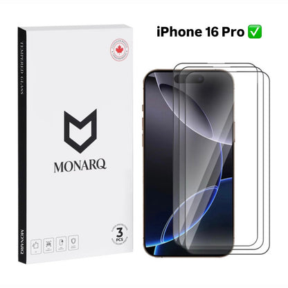 Monarq | iPhone Premium Screen Protector Tempered Glasses