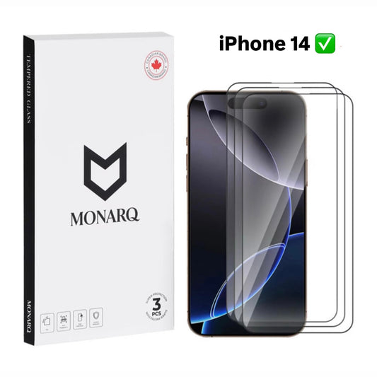 Monarq | iPhone Premium Screen Protector Tempered Glasses