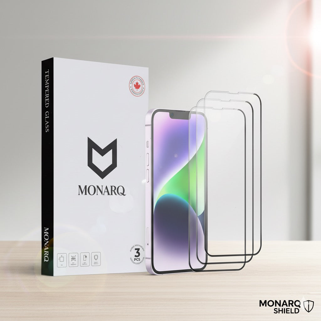 Monarq | iPhone Premium Screen Protector Tempered Glasses